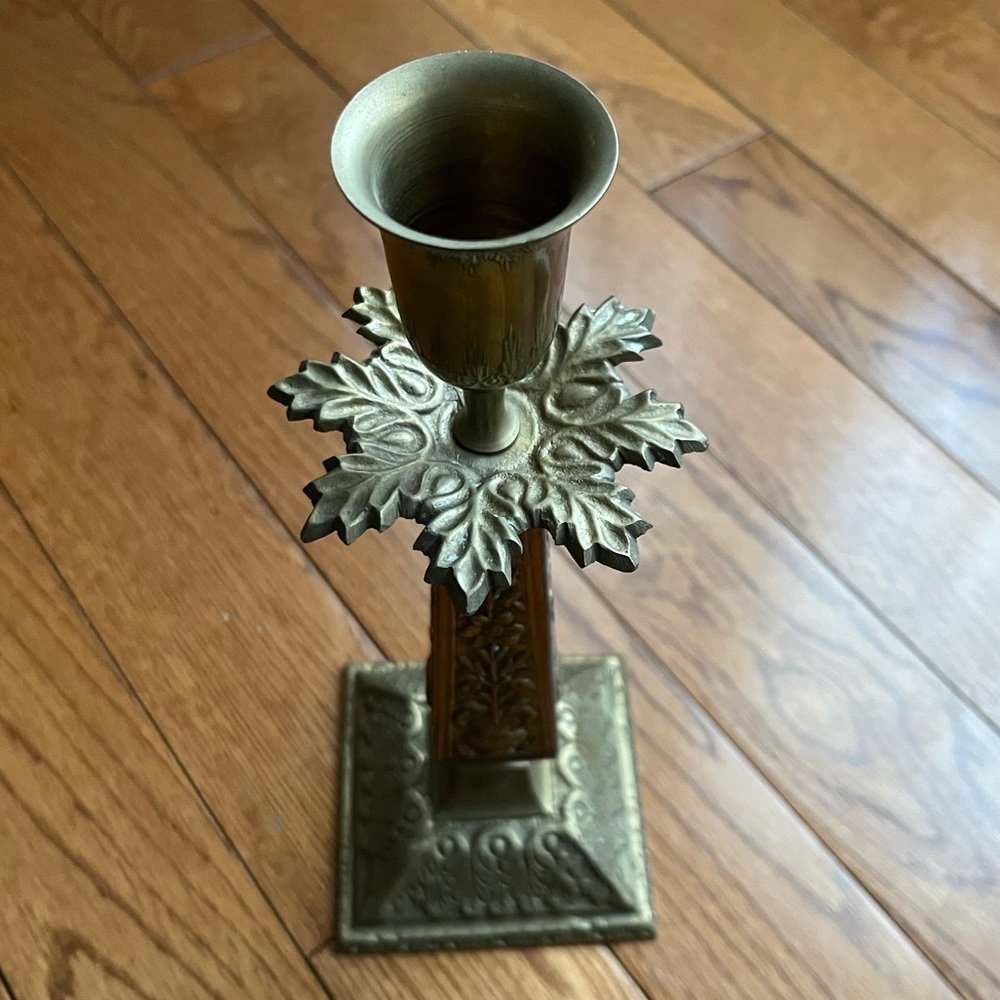 2/$30 Tall Brass Candlestick Holder